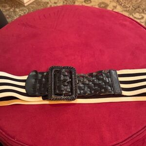 GAP Woven Black and Cream Belt
